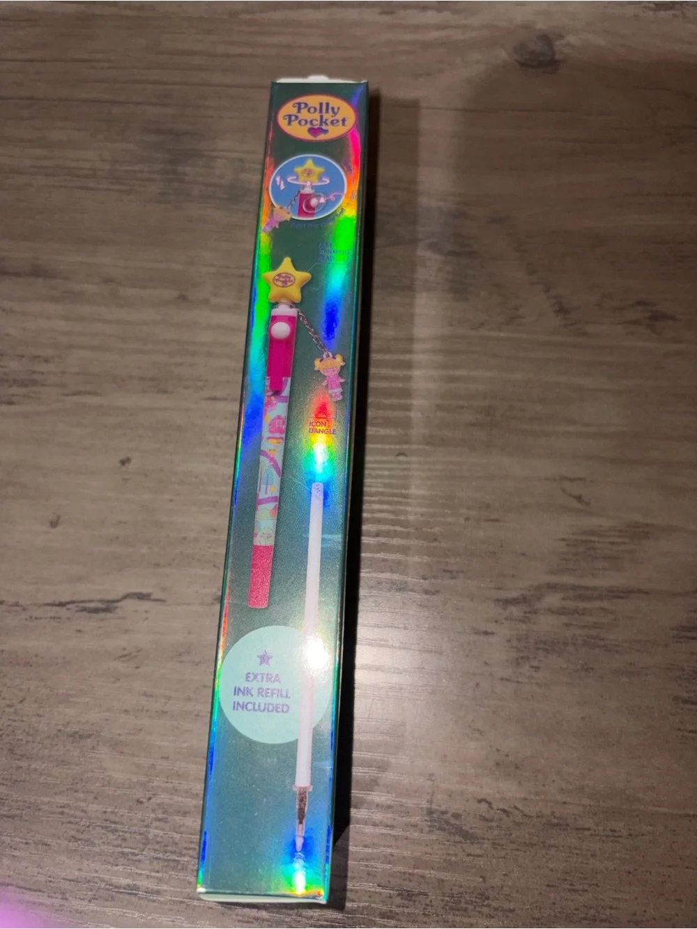 🆕💜 Polly Pocket 3D Head Topper Spinning Pen Mystery Blind Box NIB Mattel